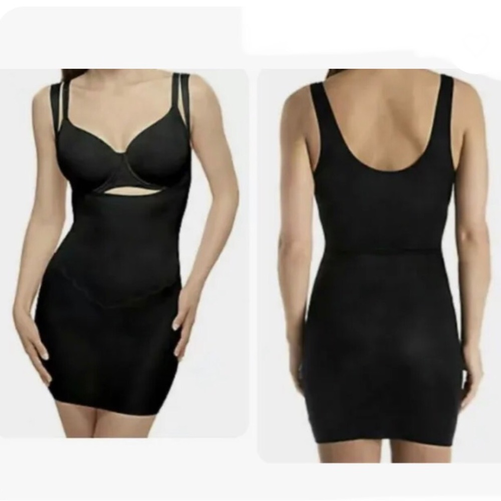 Wacoal Firm Control Inside Edit Open Bust Shaping Dress Slip Slimming Shaper XL